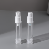 Flacon pulvérisateur sans air transparent de 5 ml, 10 ml, 12 ml, 15 ml, 20 ml, mini atomiseur, emballage pour soins de la peau, acrylique