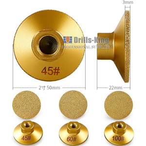 Chất lượng cao 45/60/100 Grit kim cương Mài đĩa cho đá granit đá cẩm thạch đa năng chân không hàn đầu cạnh công cụ mài mòn - Product Image 3