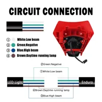 Phares avant LED pour moto Supermoto 2024, carénage GASGAS EX EC 300/350F/400F/450F/500F Enduro, nouveau modèle de mise à niveau de rénovation