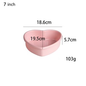 พิมพ์ซิลิโคนทำขนมรูปหัวใจ 4 7 9 10 นิ้ว แบบหลายชั้น สีรุ้ง อุปกรณ์ทำขนม อุปกรณ์ครัว - Product Image 4
