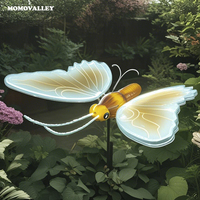 Lámpara Decorativa LED con Forma de Mariposa, IP65, Alas Voladoras, Control Remoto, Navidad, Halloween, Verano, Pascua, Jardín, Exterior
