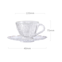 Tasse à café en verre gaufré motif tournesol style vintage européen, mug en cristal pour eau, thé, petit-déjeuner, idéal pour la maison, les mariages, les fêtes et les restaurants