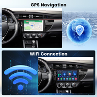 Autoradio Android Podofo 10 pouces pour Toyota Corolla/Levin 2014-2017, Carplay/Android Auto sans fil, 2+64G WiFi GPS, fournisseur OEM