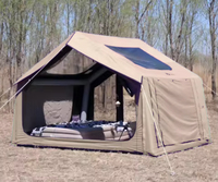 Tente de Camping Gonflable Maison Toile Tente Chaude avec Cuisinière Jack Famille Glamping Air Tente