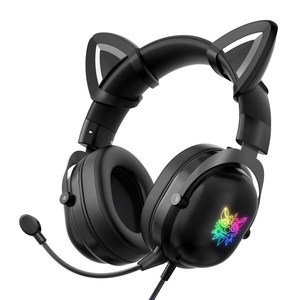 Auriculares para Juegos <span class=keywords><strong>ONIKUMA</strong></span> X11 con Orejas de Gato Desmontables, RGB, Reducción de Ruido, Auriculares Supraaurales - Product Image 6