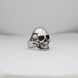 Skull <b>Ring</b> For Men <b>Titanium</b> Steel Bold Index Finger <b>Ring</b> Retro Style Hip Hop Jewelry Gift - Product Image 3
