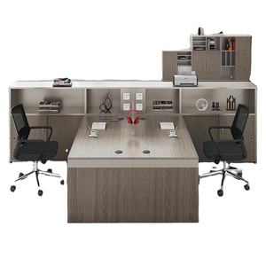 โต๊ะทำงานผู้บริหารไม้สไตล์โมเดิร์นขายส่ง ปรับแต่งสีได้ ทนทาน พร้อมที่เก็บของ เหมาะสำหรับโรงแรม สำนักงานกฎหมาย และบริษัท - Product Image 2