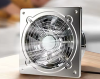 Ventilateur d'extraction industriel axial mural latéral à faible bruit pour salle de bain, cuisine et serre