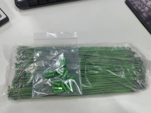 חישורי אופניים חדשים צבעוניים 14G מעוותים בצורת גל, מצופים כרום מגולוון, חישורי אופני הרים עם ניפל - Product Image 6