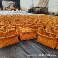 Panier Cadeau du Nouvel An en Bois, Panier Souvenir en Bois de Style Chinois, Forme Rectangulaire, Emballage Cadeau Original, Grande Usine