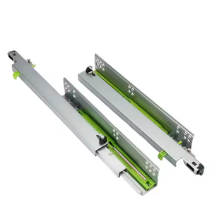 Dimetal 22 ''550mm nội thất tủ 3-Fold mở rộng trượt dưới núi, tủ phần cứng mềm đóng ẩn Ngăn kéo trượt - Product Image 1