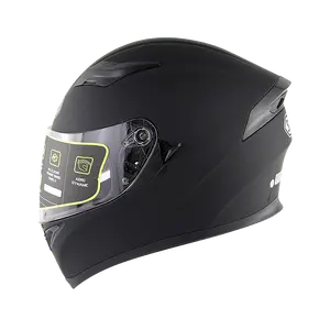 VIP DOT di alta qualità rosso nero bianco verde nero opaco nero casco moto integrale doppia visiera cascos motos casque SM960