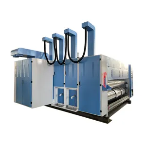 Carton box printer slotter rotary die cutter corrugated cardboard making plant machine