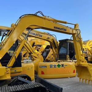 Mini-excavatrice d'occasion 6 tonnes PC60, mini-pelle sur chenilles haute performance pour travaux de terrassement - Product Image 4