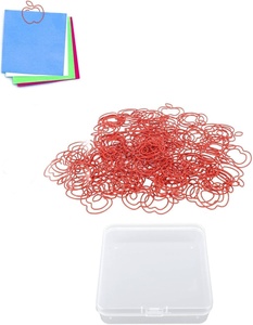 Táo hình giấy <span class=keywords><strong>clip</strong></span>, Dễ Thương Trái cây màu đỏ <span class=keywords><strong>clip</strong></span> trong hộp rõ ràng, 29 Mét bookmark & kế hoạch Phụ kiện cho văn phòng, trường học, nhật ký - Product Image 1