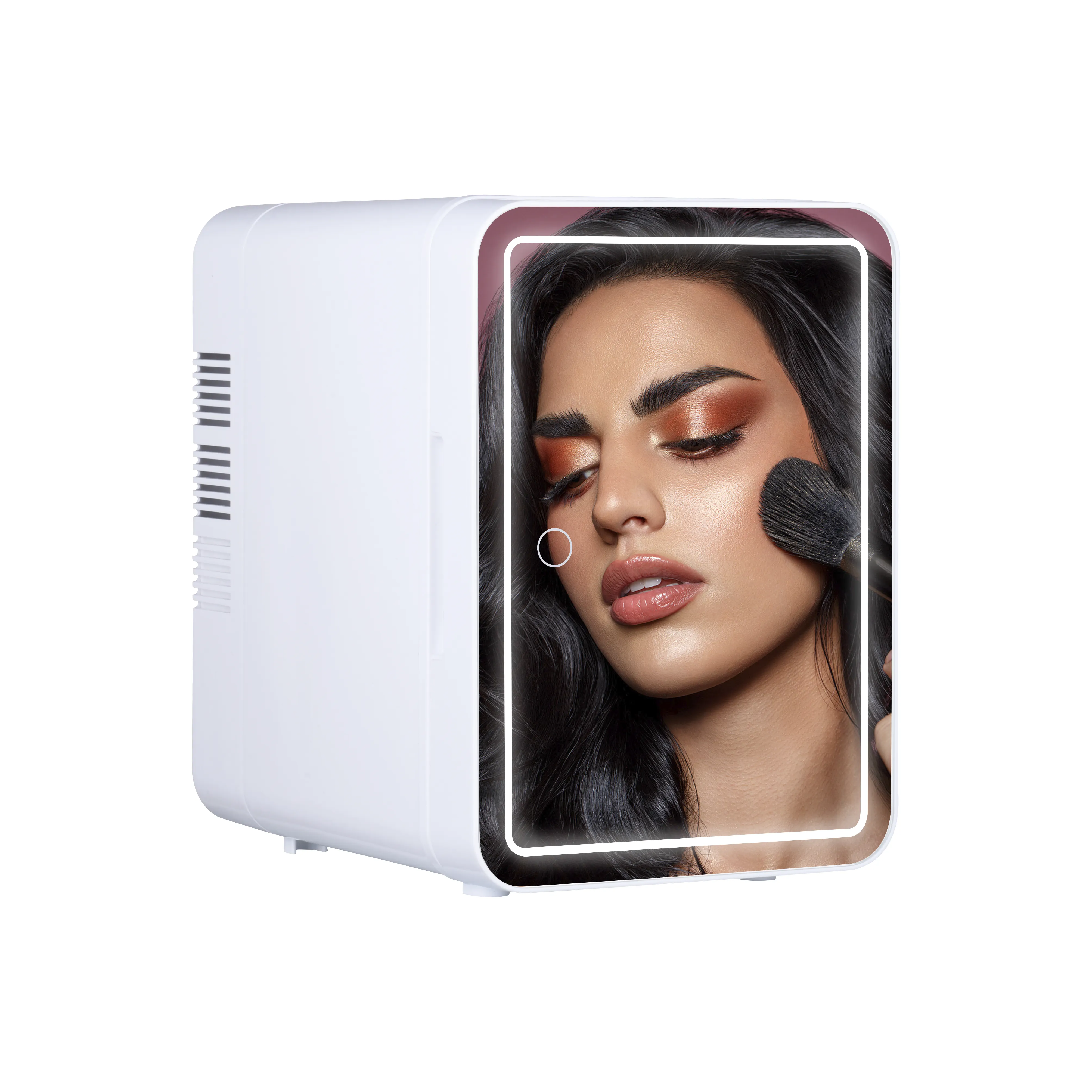 Hot Selling 4L Portable Makeup Beauty Cosmetic Fridge Mini Single Door Refrigerator With Mirror LED Light
