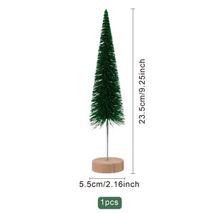 Mini sapin de Noël SANWEI, décoration de bureau, accessoires de photographie, décoration de table, sapin en sisal, brosse à bouteilles, pin - Product Image 5