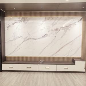 Panneau Mural UV Moderne à Motifs Style Classique <span class=keywords><strong>Marbre</strong></span> et Cannelé Haute Résistance pour Usage Intérieur Étanche Sans Radiation - Product Image 2