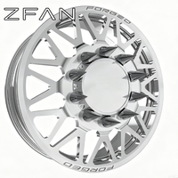 Velg Truk ZFAN Polished Deep Lip Forged 20-24 Inch 6/8/10 Lug 6x5.5 8x170 8x200 8x210 10x200 Chrome Dual-ly Super Single Rims