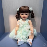Poupée Reborn Réaliste en Silicone Souple 55 cm, Bébé Fille Reborn