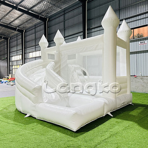 Hot Bán Khô Ướt Thư Bị Trả Lại Nhà Combo Wedding Party Nhảy Lâu Đài Ngoài Trời Vui Vẻ Inflatable Bouncer Với Trượt Cho Trẻ Em Người Lớn - Product Image 5