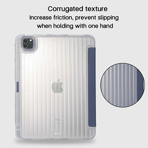 เคส <span class=keywords><strong>iPad</strong></span> ลายพับโอริกามิ รุ่น Innovation Wave ปี 2026 สำหรับ<span class=keywords><strong>ทุก</strong></span>รุ่น <span class=keywords><strong>Air</strong></span> Pro 11 12.9  พร้อม <span class=keywords><strong>Air</strong></span> Cushion ป้องกันแรงกระแทก ผลิตจากโรงงาน - Product Image 3