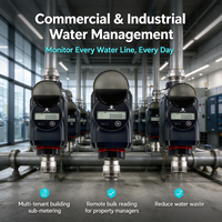 Compteur d'eau intelligent prépayé NB-IoT en acier inoxydable 304, LoRaWAN 4G, Rs485 Modbus, système de gestion de l'eau industrielle
