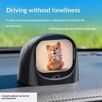 Accessoire de voiture robot intelligent IA avec contrôle par application, animal électronique, jouet tendance, compagnon, ornement décoratif de voiture avec émoticônes