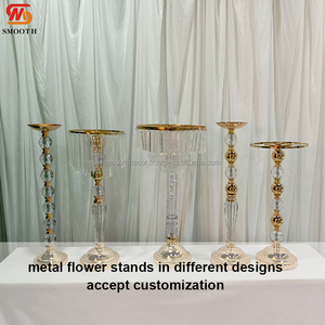 SMOOTH 80Cm DE ALTO arreglo de flores decorativas transparentes soporte de flores de acrílico transparente para centro de mesa de boda - Product Image 2