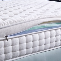 Matelas orthopédique de luxe de qualité hôtelière 10 pouces, taille Queen/King, double, à ressorts ensachés et mousse à mémoire de forme compressée