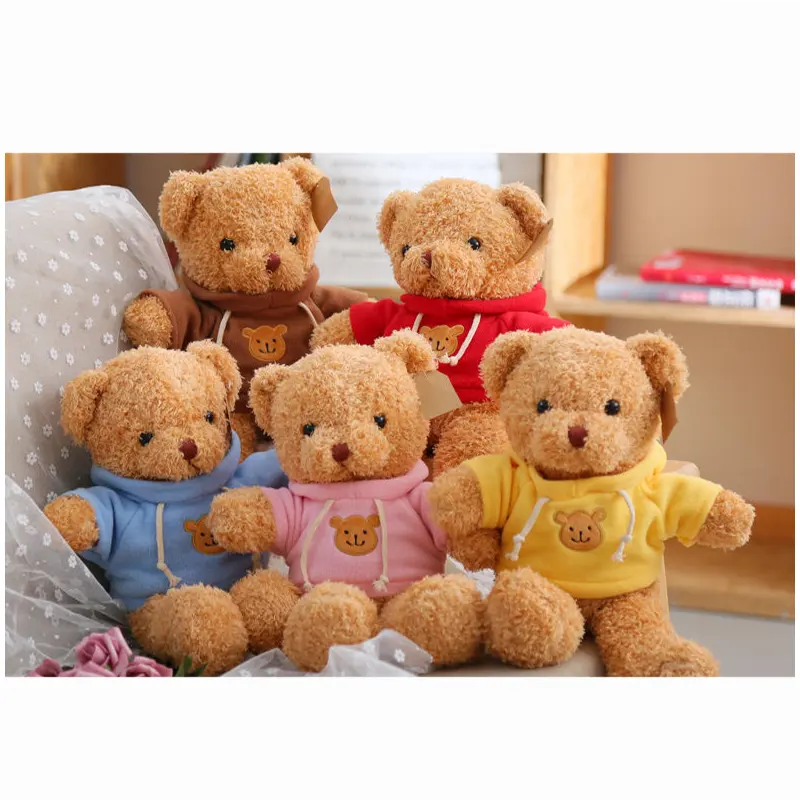 Urso de pelúcia para crianças, boneco de pelúcia, lindo e macio, presente, brinquedo de pelúcia, logotipo personalizado, travesseiro de urso de pelúcia, venda imperdível