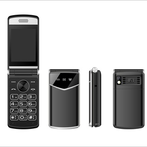 โทรศัพท์มือถือฝาพับคุณภาพระดับโรงงาน หรูหรา คีย์บอร์ดขนาดใหญ่ สำหรับผู้สูงอายุ พร้อมปุ่ม SOS  โทรศัพท์มือถือปุ่มกดขนาดใหญ่ รองรับเครือข่าย GSM 2G - Product Image 1