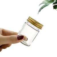 Vente directe en gros du fabricant : Pots en verre sodocalcique transparents à couvercle rond pour cosmétiques, fabriqués en Chine