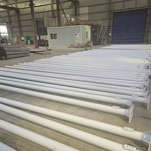 Lampadaire solaire LED en acier/fonte/intelligent/trafic/mât d'éclairage 2m simple/double bras conique/octogonal décoratif - Product Image 3