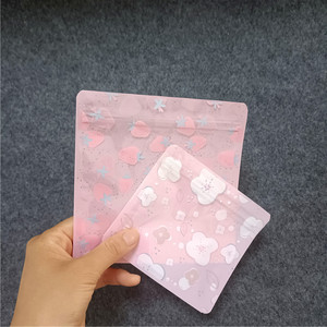 Sacs en plastique plats à fermeture éclair à trois côtés, de différentes formes, 10x10, 13x13, petits sacs mignons, mini sacs, sachets - Product Image 4