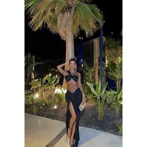 Ensemble de costume noir brillant pour femmes - Product Image 5