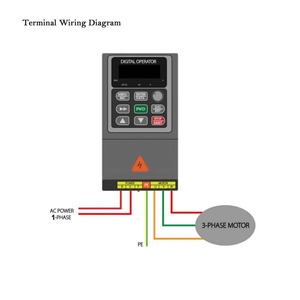 Convertisseur de fréquence VFD monophasé 220V vers triphasé pour moteur 0,75KW 1,5KW 2,2KW 3KW 7,5KW, commande de vitesse AC - Product Image 3