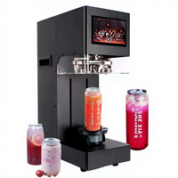 La machine entièrement automatique de scellage de bocaux de bouteille de boisson peut sertir et sertir la mise en conserve pour les tasses en étain de bière pop