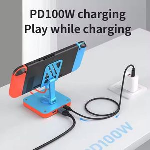 Portable 3 in 1 USB <b>C</b> Hub Adjustable Stand 100W PD <b>Charging</b> <b>Cable</b> 4K 60Hz 30Hz HDTV USB Adapter Stand for Game Accessories - Product Image 3