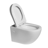 Vente directe d'usine Cuvette de toilette murale ronde Wc Salle de bain Toilette flottante Inodoro Toilette suspendue murale sans monture en céramique