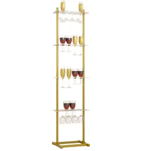 Minimalist Customized Home Decoration Acrylic Bar Wine Rack Cabinet Liquor Cabinets with Storage Shelves