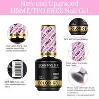 BORN PRETTY PRO Collection de Gels à Ongles Personnalisables 180 Couleurs, 15ml, Résine Non Toxique, UV, Fournitures Professionnelles pour Vernis Gel