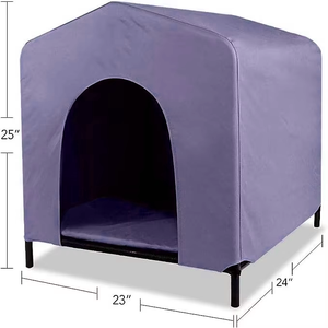 Fabricante al por mayor, cuna elevada grande para perros, marco de Metal de hierro forjado, cama elevada para exteriores de acero para perros - Product Image 1