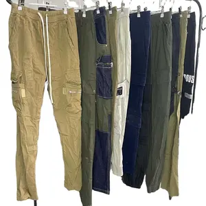 Wholesale of fashionable summer men's pants from factories second-hand workwear pants exported to Africa and Southeast Asia