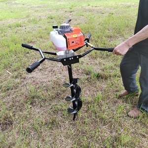 Máquina Perforadora de Tierra a Gasolina de Dos Tiempos y 63 cc para Dos Personas, con Broca Espiral para Excavación - Product Image 5