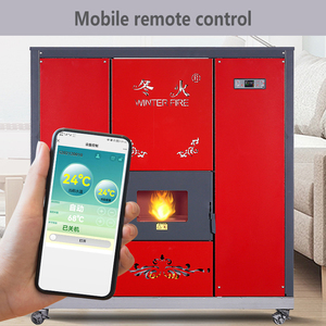 Estufa de Chimenea Moderna y Segura con Control Remoto, Quemador de <span class=keywords><strong>Biomasa</strong></span> de Leña para Interiores, Estufa de Pellets Europea - Product Image 2