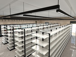 Estanterías de Góndola para Supermercados Comerciales, Tamaño Personalizado, Precio de Fábrica, Exhibición de Productos - Product Image 1
