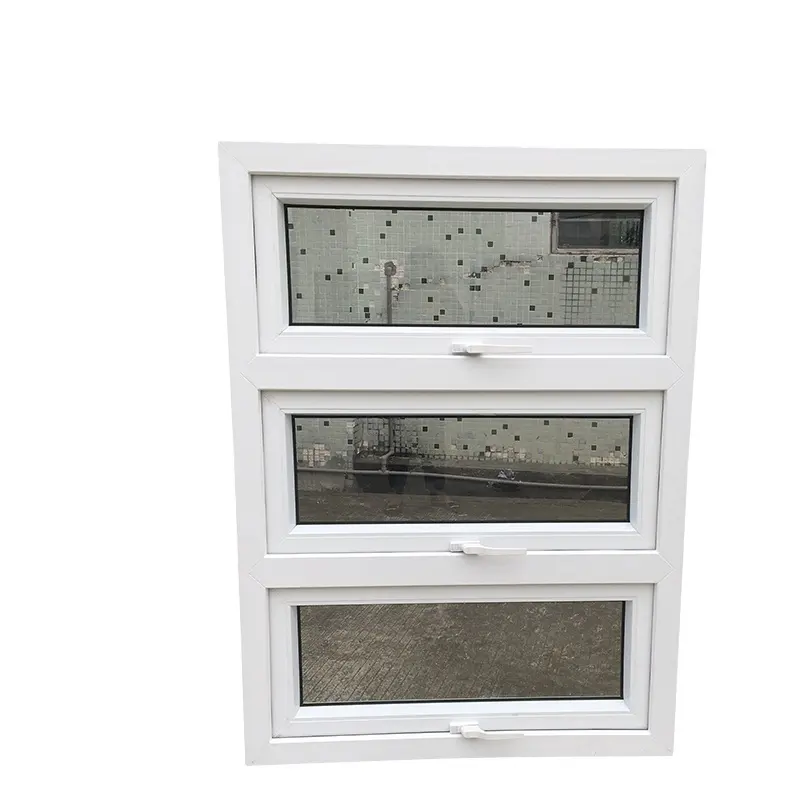 Pabrik Harga murah desain PVC Casement jendela tenda jendela