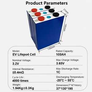 Starmax EV E 3.2V 100AH 105ah lithium có thể sạc lại Ion pin LiFePO4 lăng trụ di động năng lượng mặt trời năng lượng lưu trữ pin - Product Image 2