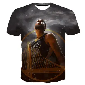 Pengiriman Gratis Penggemar Basket GOLden State Warrior Stephen Curry 30 Kaus Pria Wanita Lengan Pendek T Shirt